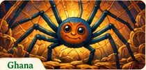 Araña sobre telaraña dorada